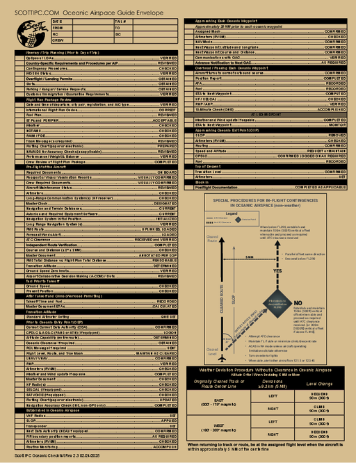 Class Two Navigation Guide Envelopes